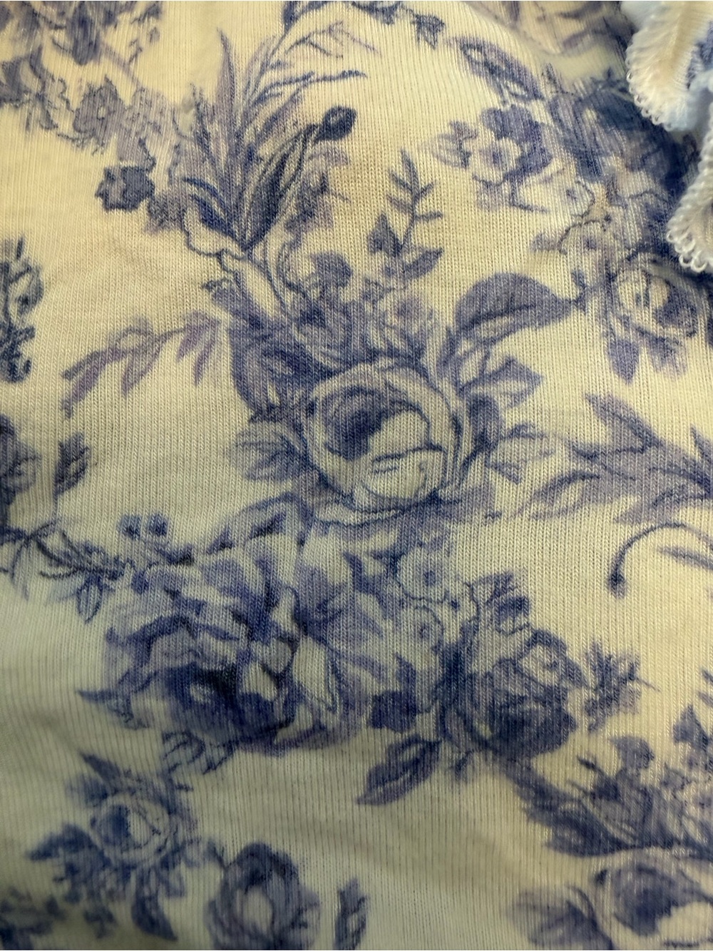 Posh Peanut Blue Floral Zip One-Piece Footies - 2 Pack - Picture 8 of 9